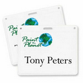 Recycled Vinyl Name Tag Holder w/ Slotted (4"x3")